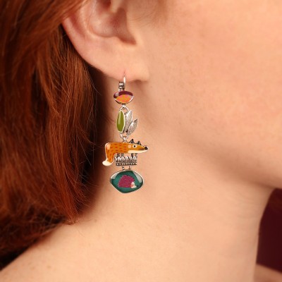 TARATATA bijoux Boucles d’oreilles Dormeuses Fox.