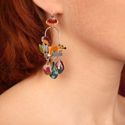 TARATATA bijoux Boucles d’oreilles Dormeuses Fox.