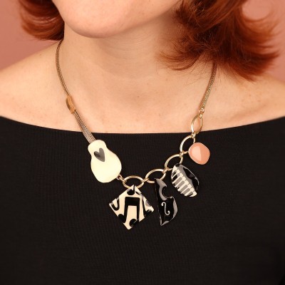 TARATATA bijoux Collier Fantaisie Music