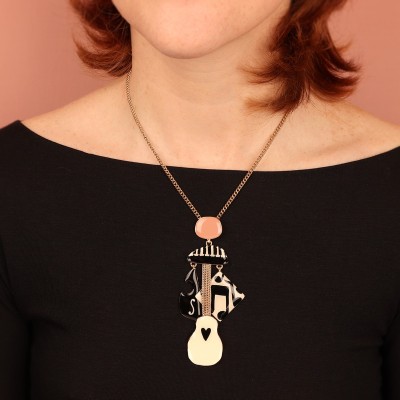 TARATATA bijoux Collier Pendentif Music.