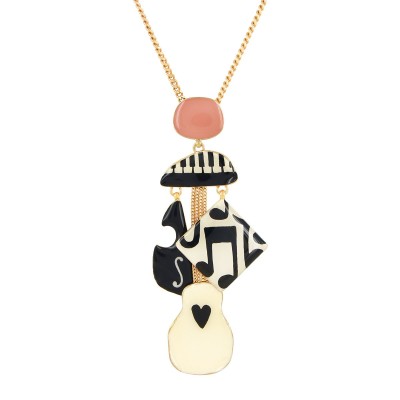 TARATATA bijoux Collier Pendentif Music.