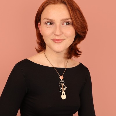 TARATATA bijoux Collier Pendentif Music.