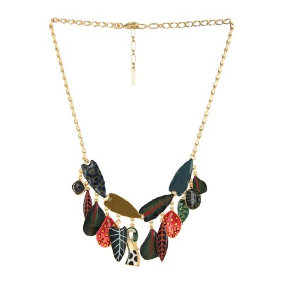 TARATATA bijoux Collier Plastron Pirogue.