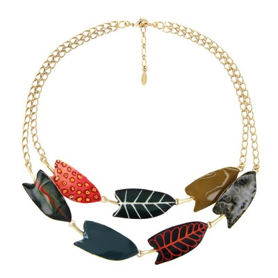 TARATATA bijoux Collier 2 Rangs Pirogue.