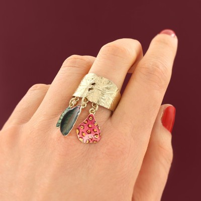 TARATATA bijoux Bague ajustable Pirogue.