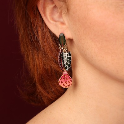 TARATATA bijoux Boucles d'oreilles Poussoir Pirogue.