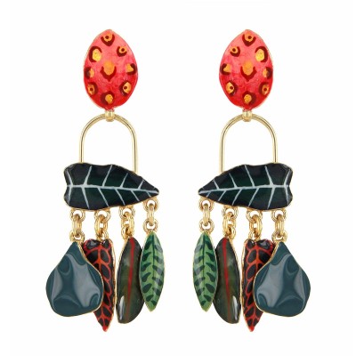 TARATATA bijoux Boucles d'oreilles Poussoir Pirogue.