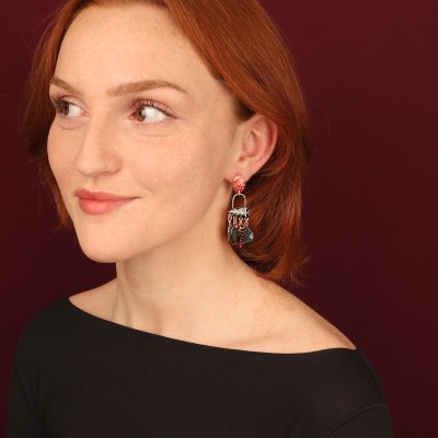 TARATATA bijoux Boucles d'oreilles Poussoir Pirogue.
