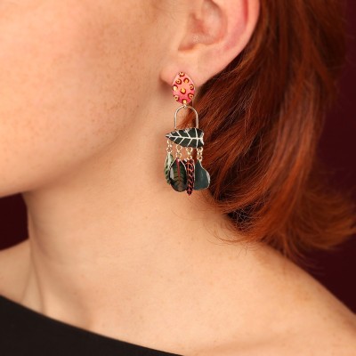 TARATATA bijoux Boucles d'oreilles Poussoir Pirogue.