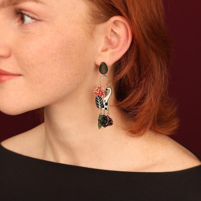 TARATATA bijoux Boucles d'oreilles Poussoir Pirogue.