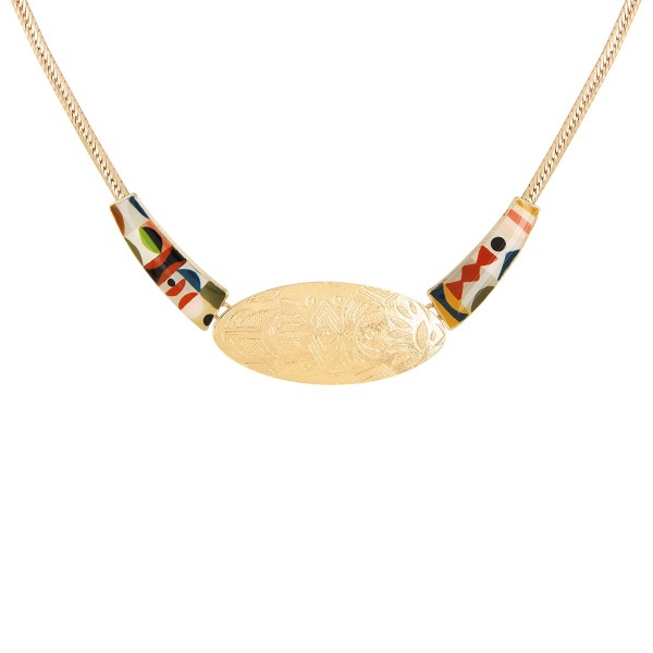TARATATA bijoux Collier Petit Plastron Totem.