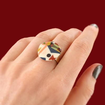 TARATATA bijoux Bague ajustable Totem.