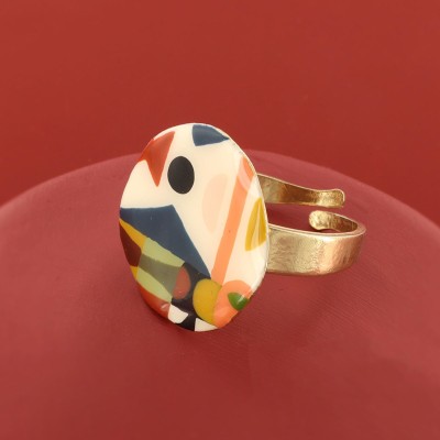 TARATATA bijoux Bague ajustable Totem.