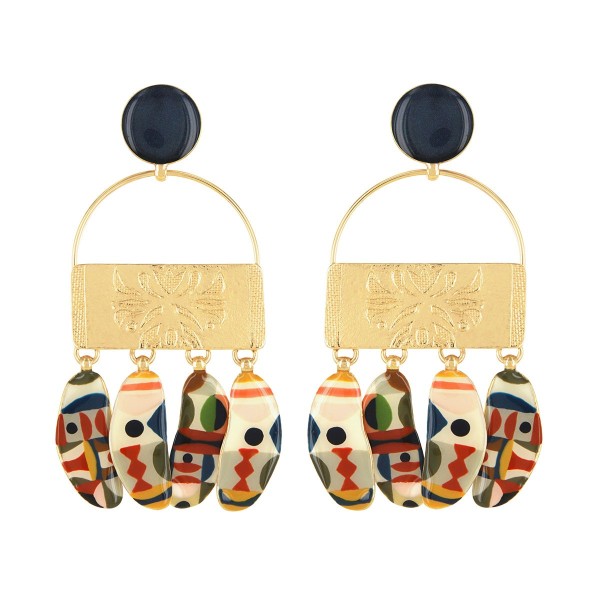 TARATATA bijoux Boucles d'oreilles Poussoirs Totem.