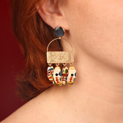 TARATATA bijoux Boucles d'oreilles Poussoirs Totem.