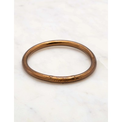 IKITA Paris Bracelet Jonc Bouddhiste Epais Chocolat.