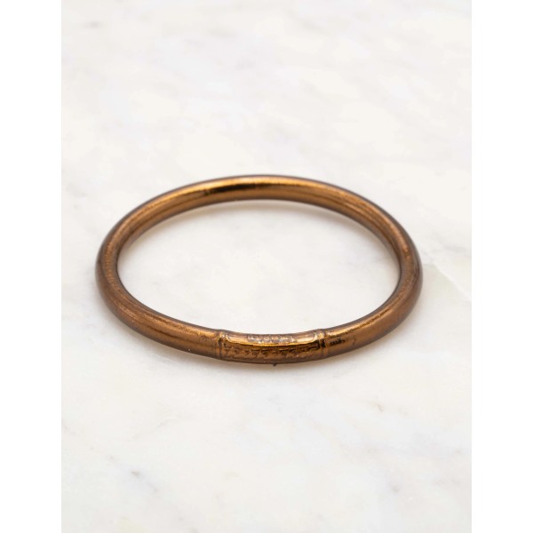 IKITA Paris Bracelet Jonc Bouddhiste Epais Chocolat.