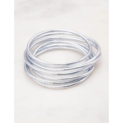 IKITA Paris Bracelet Jonc Bouddhiste Fin Argenté.