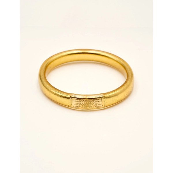 IKITA Paris Bracelet Jonc Bouddhiste Yantra Doré
