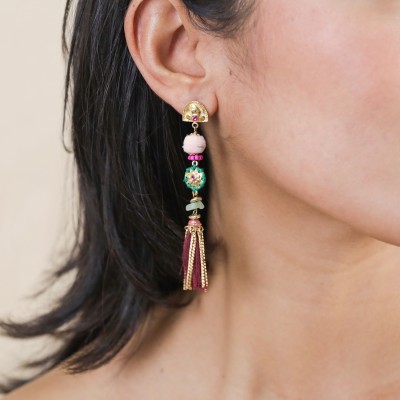 FRANCK HERVAL Boucles d’oreilles Longues Avril