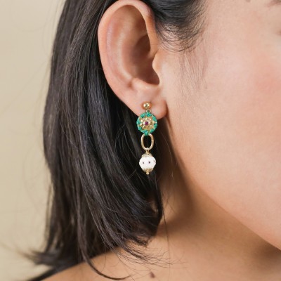 FRANCK HERVAL Boucles d’oreilles Poussoir Avril.