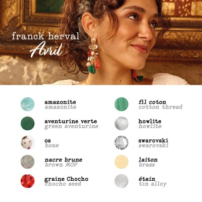 FRANCK HERVAL Bague Ajustable Avril.
