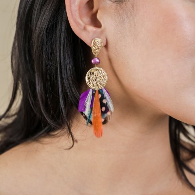 FRANCK HERVAL Boucles d’oreilles Poussoir Séréna.
