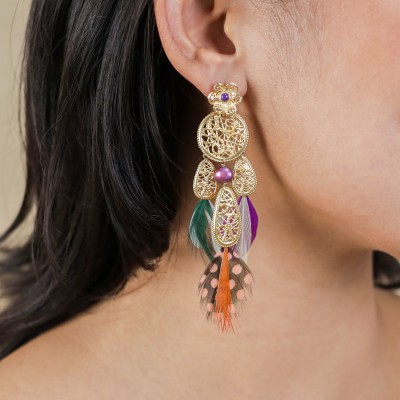 FRANCK HERVAL Boucles d’oreilles Poussoir Séréna.