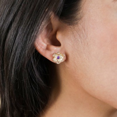 FRANCK HERVAL Boucles d’oreilles Poussoir Séréna.