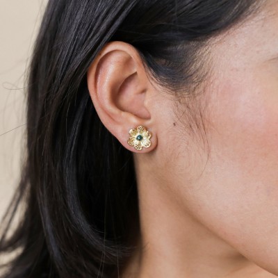 FRANCK HERVAL Boucles d’oreilles Poussoir Séréna.