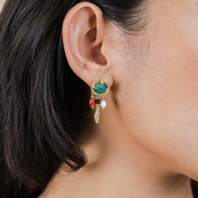 FRANCK HERVAL Boucles d’oreilles Poussoir Tanya.