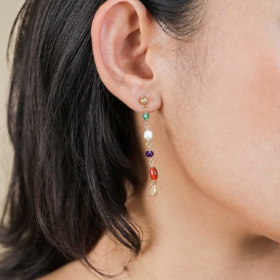 FRANCK HERVAL Boucles d’oreilles Poussoir Tanya.