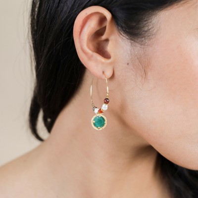 FRANCK HERVAL Boucles d’oreilles Poussoir Tanya.