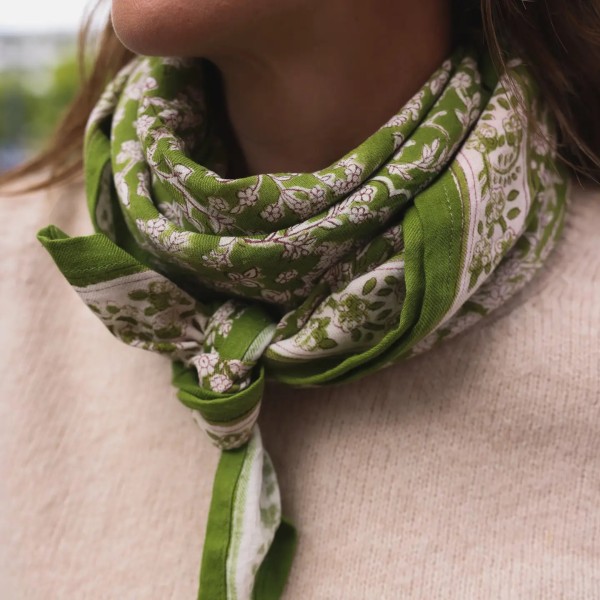 Foulard Bhopal Vert SO FAMILY