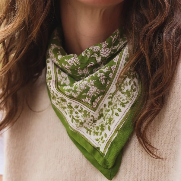 Foulard Bhopal Small Vert SO FAMILY