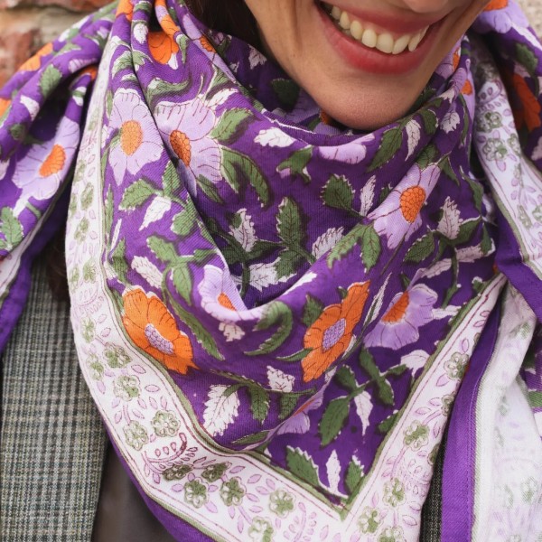 Foulard Udaipur Orange SO FAMILY