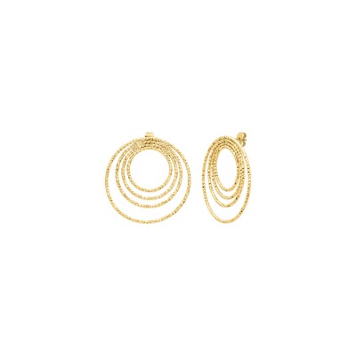 Boucles d’oreilles N°3 anneaux dorés