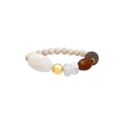 Bracelet extensible N°3 en pierres semi-précieuses