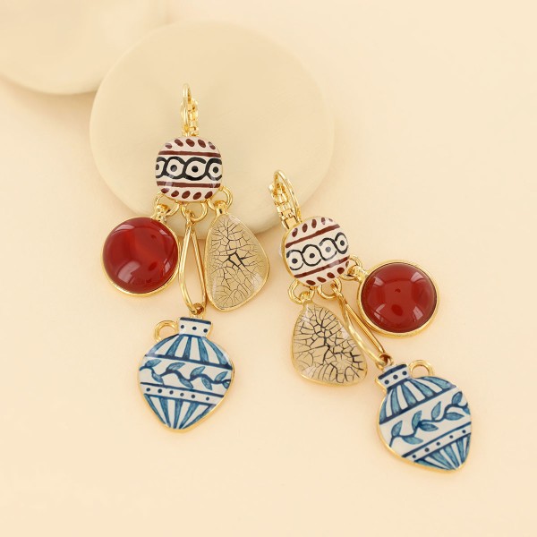 TARATATA bijoux Boucles d’oreilles Dormeuses Antique.