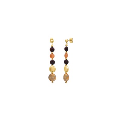 Boucles d’oreilles N°3 en pierres semi-précieuses