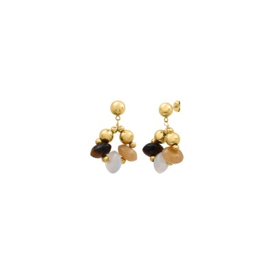 Boucles d’oreilles N°3 en pierres semi-précieuses