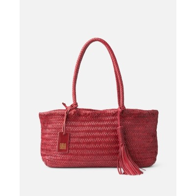 Sac BIBA Perkins en cuir rouge