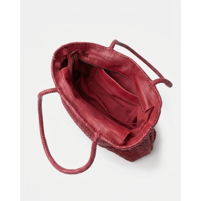 Sac BIBA Perkins en cuir rouge