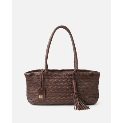 Sac BIBA Perkins en cuir marron