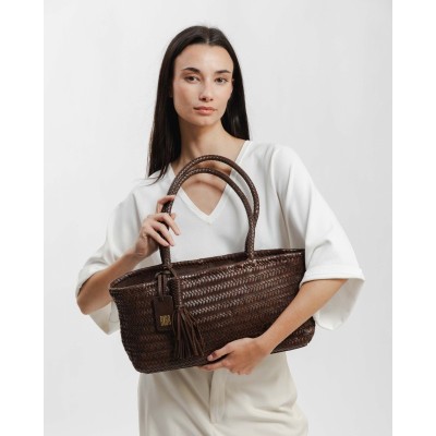 Sac BIBA Perkins en cuir marron