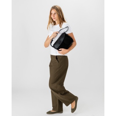 Sac BIBA Blunt bandoulière en cuir noir