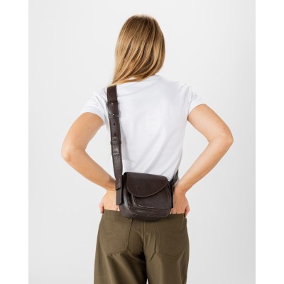Sac BIBA Blunt Cross Bag en cuir marron