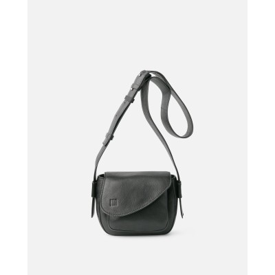 Sac BIBA Blunt Cross Bag en cuir noir