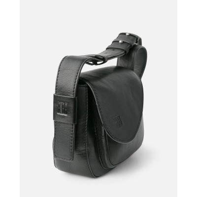 Sac BIBA Blunt Cross Bag en cuir noir
