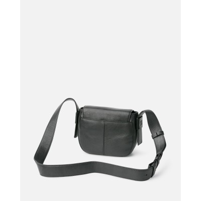 Sac BIBA Blunt Cross Bag en cuir noir